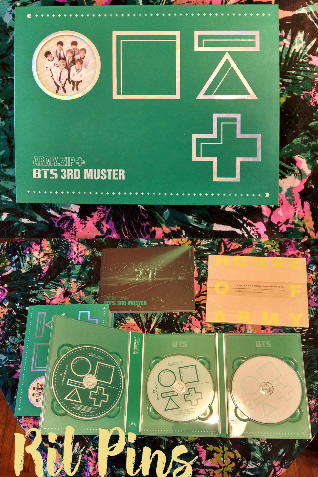 Official BTS 3rd Muster ARMY.ZIP+ DVD 3 Discs + Photobooks No